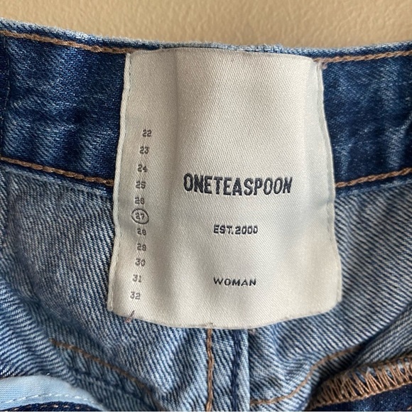 ONE TEASPOON Ciao Blue Awesome Baggies Straight Leg Jeans Size 27 - Picture 11 of 16